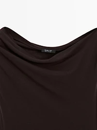100% cotton asymmetric top