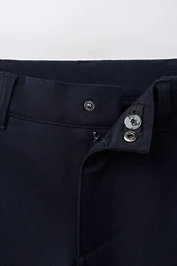 PANTALON DROIT TAILLE BORD-CÔTE
