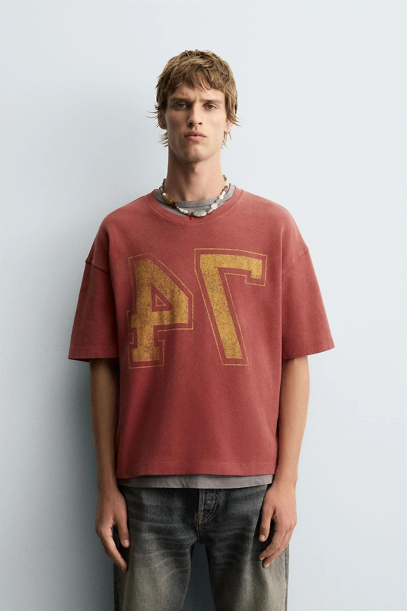 T-SHIRT STRUCTURE OUVERTE VARSITY