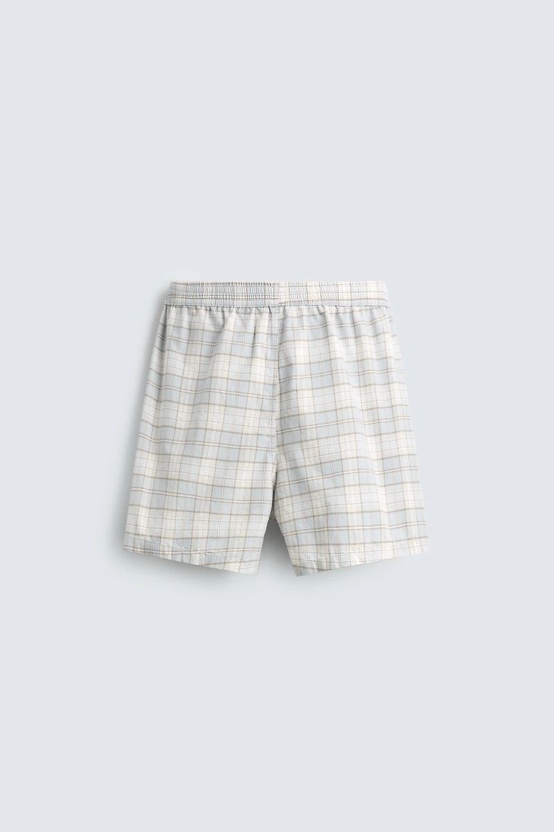 BERMUDA REGULAR FIT À CARREAUX