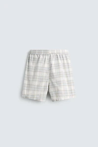 BERMUDA REGULAR FIT À CARREAUX