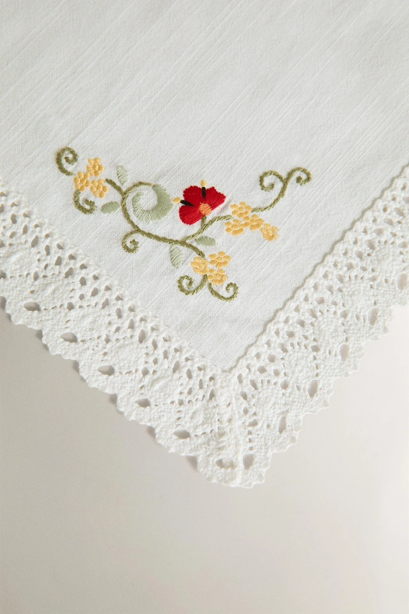 COTTON FLORAL PLACEMAT