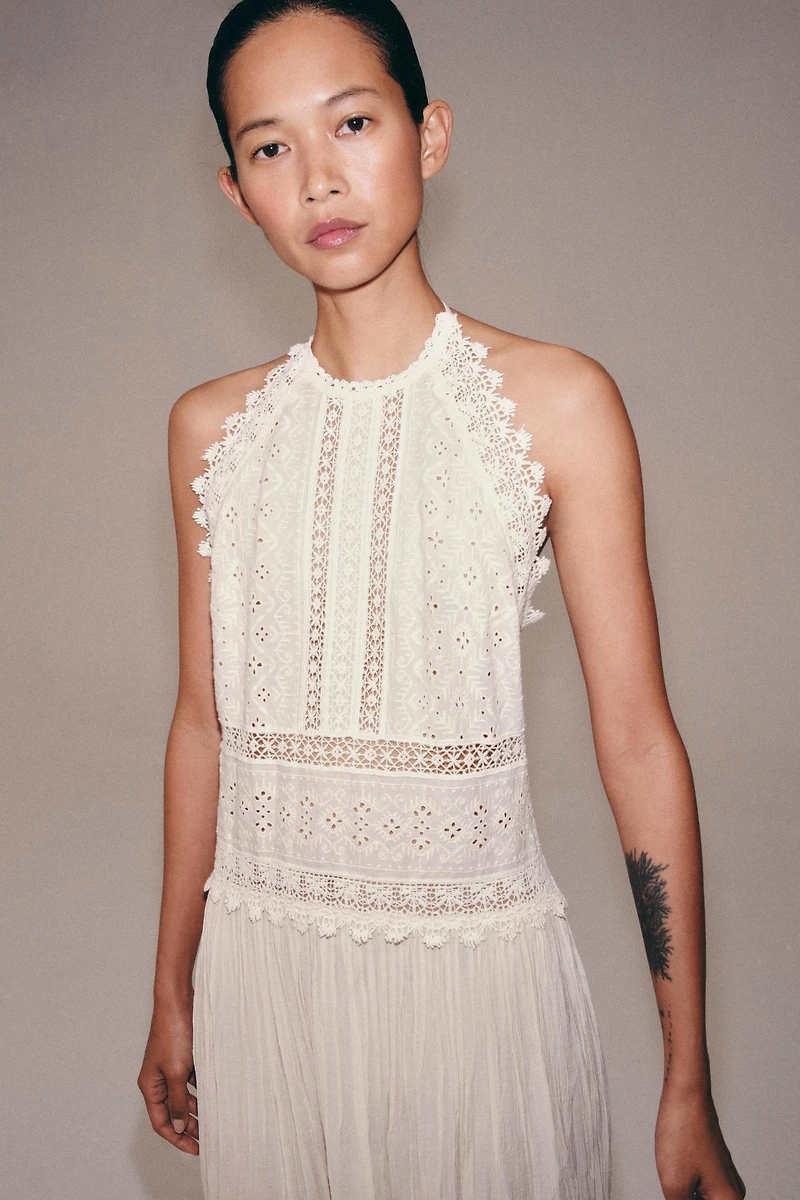 ZW COLLECTION LACE MIDI DRESS