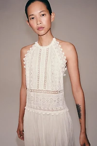 ZW COLLECTION LACE MIDI DRESS