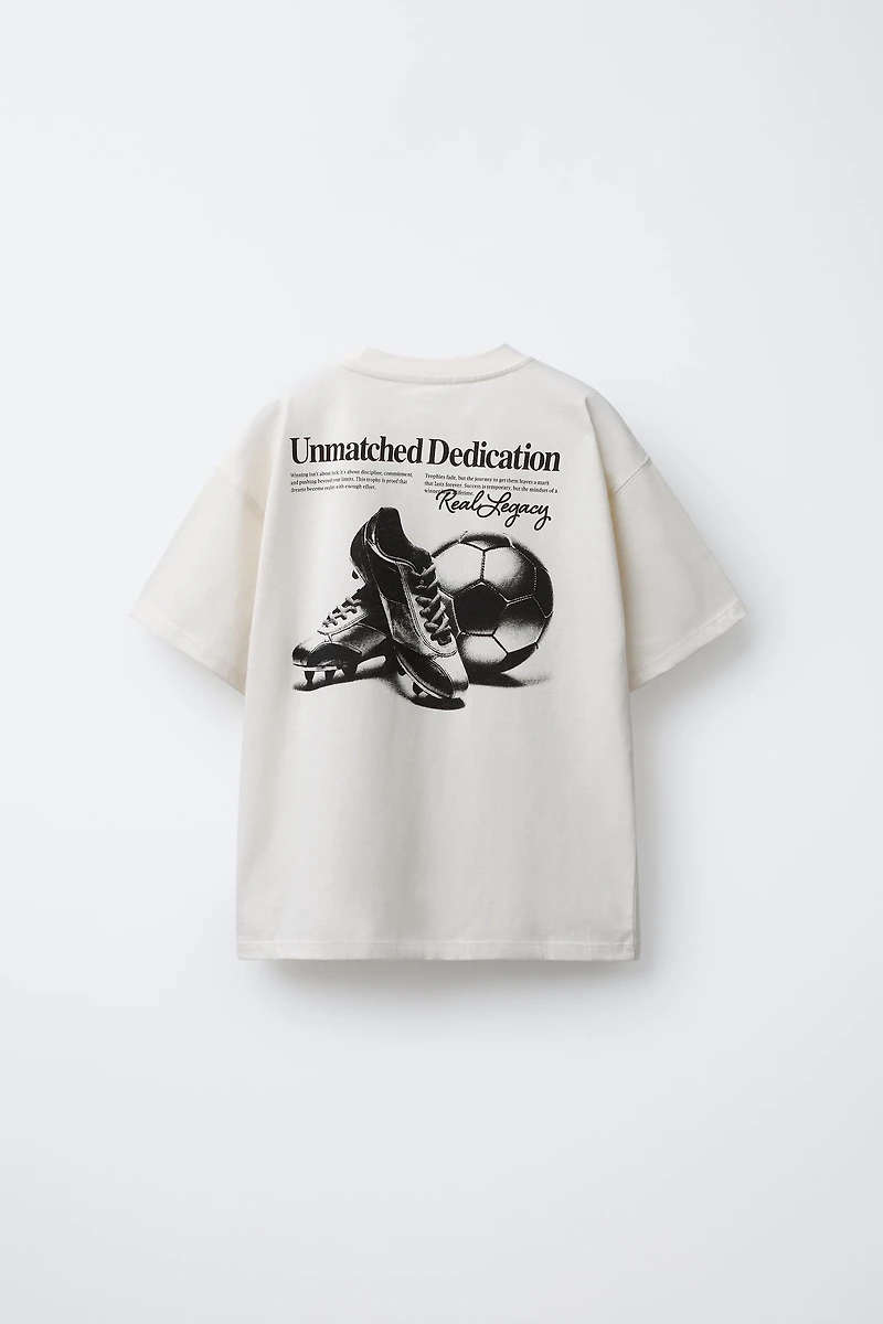 FOOTBALL PRINT T-SHIRT