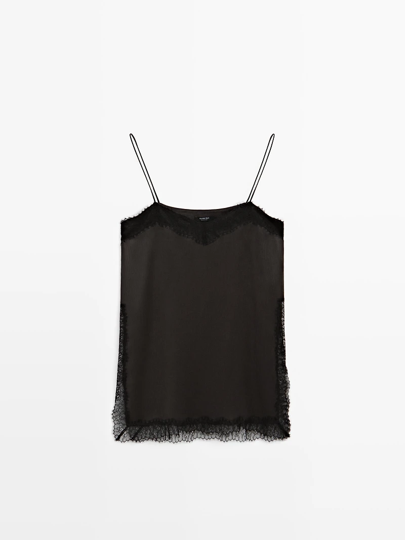 Camisole top with vent details