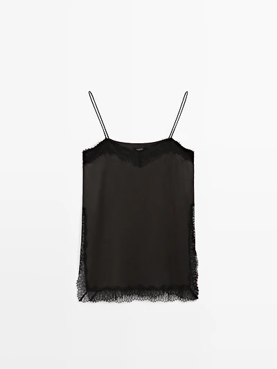 Camisole top with vent details