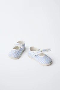 Gingham Barefoot Mary Janes