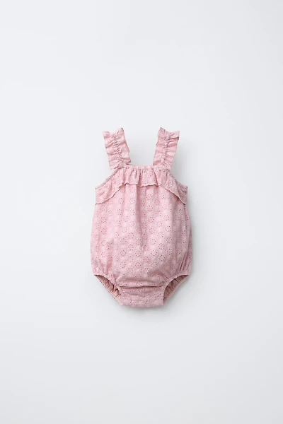 SWISS EMBROIDERED ROMPER