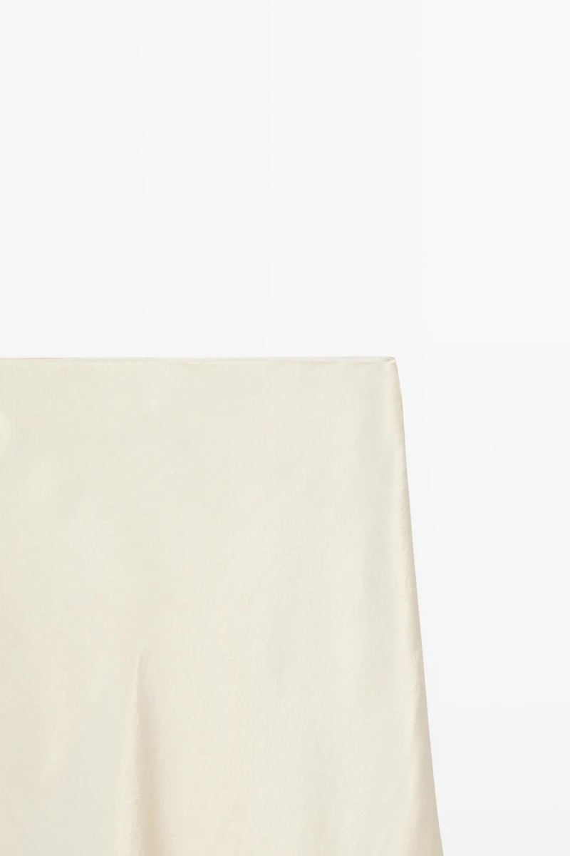 Flowing satin midi skirt - STUDIO