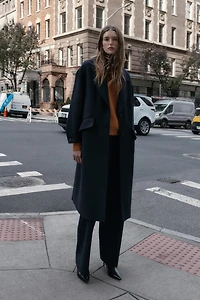 MANTEAU OVERSIZE AVEC LAINE