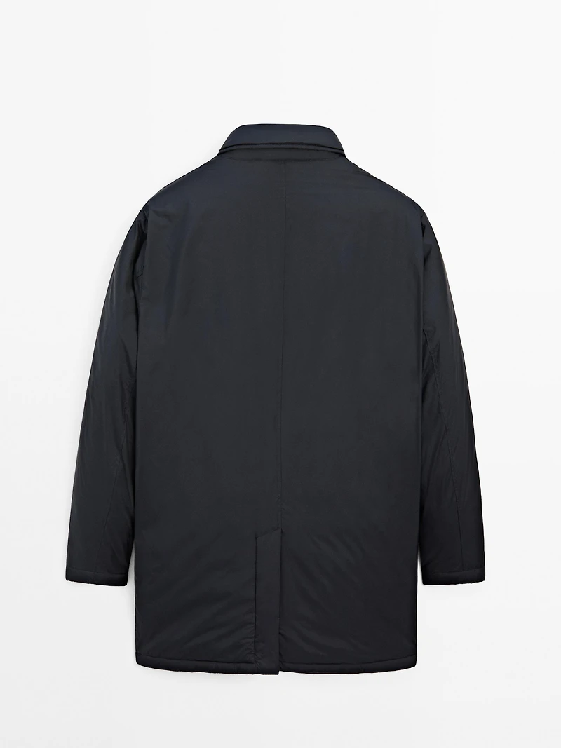 Parka ultra-légère en duvet mélangé hydrofuge
