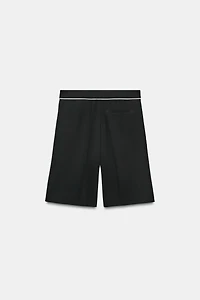 LONG CONTRAST PIPING SHORTS