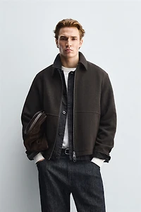 ZIPPERED TEXTURED JACKET