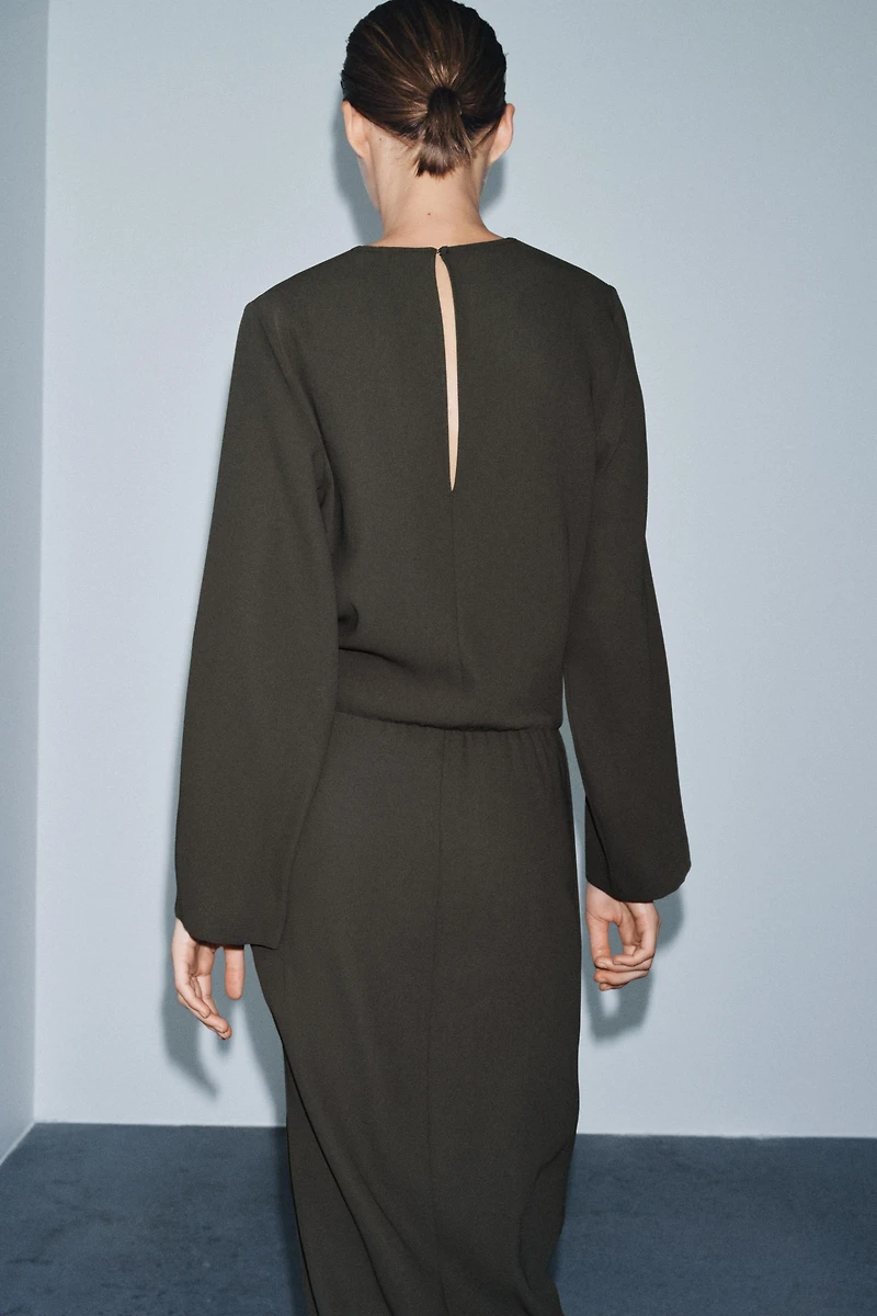 ZW COLLECTION PLEATED MIDI DRESS