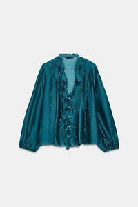 RUFFLED BLOUSE