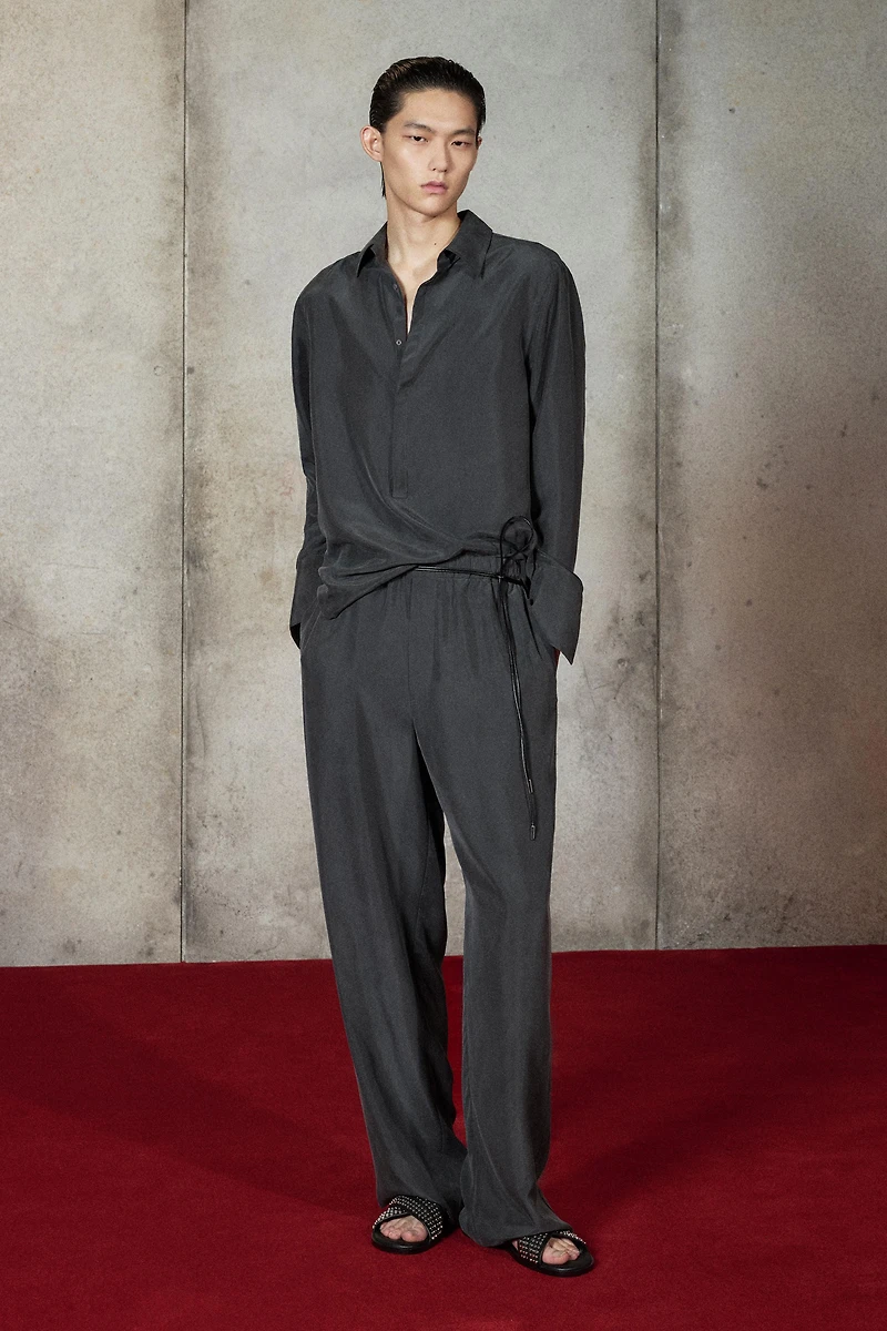 LUDOVIC DE SAINT SERNIN x ZARA SILK POLO SHIRT