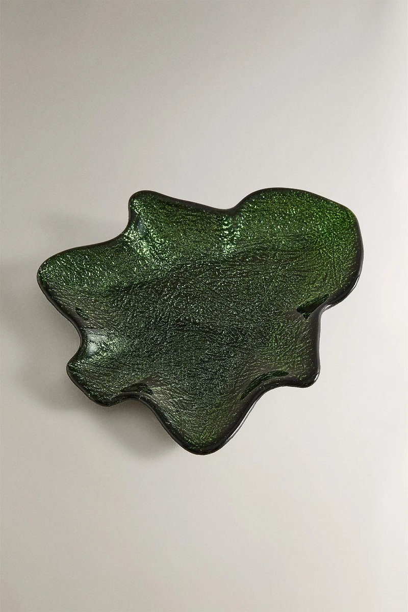 CHRISTMAS TREE GLASS BOWL