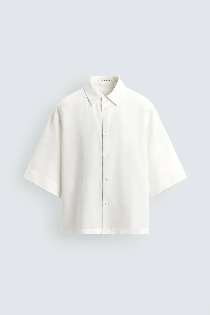 BOX-FIT TEXTURED SHIRT