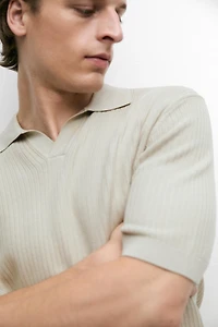 Polo en maille regular fit coton