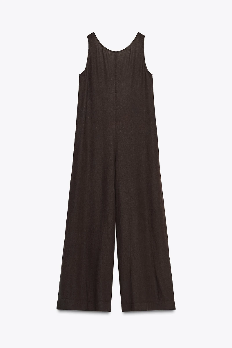 ZW COLLECTION LINEN LONG JUMPSUIT