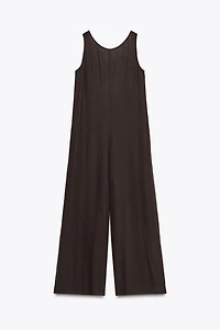 ZW COLLECTION LINEN LONG JUMPSUIT