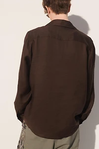 CHEMISE POLO RELAXED FIT RAMIE - LYOCELL