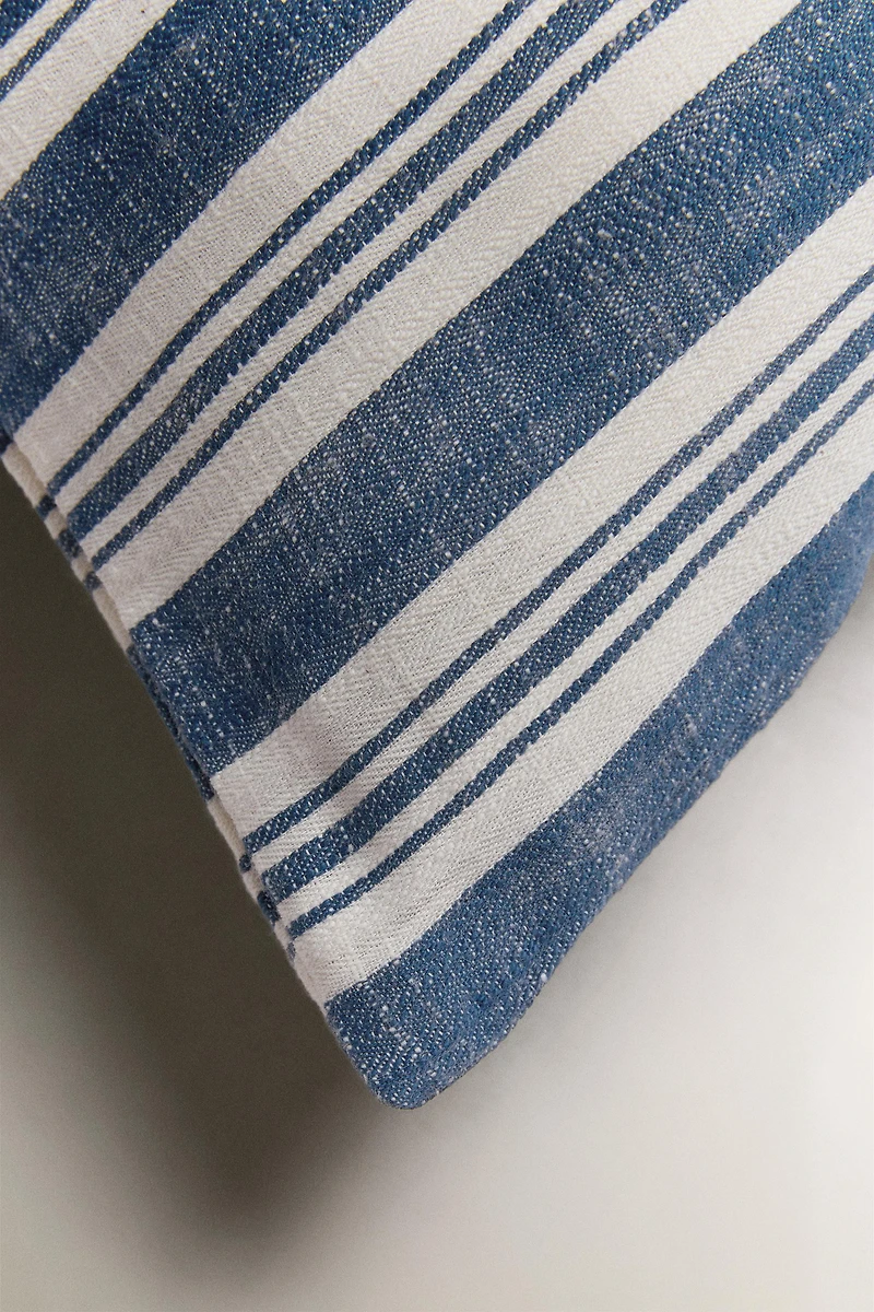 STRIPED THROW PILLOW COVER
