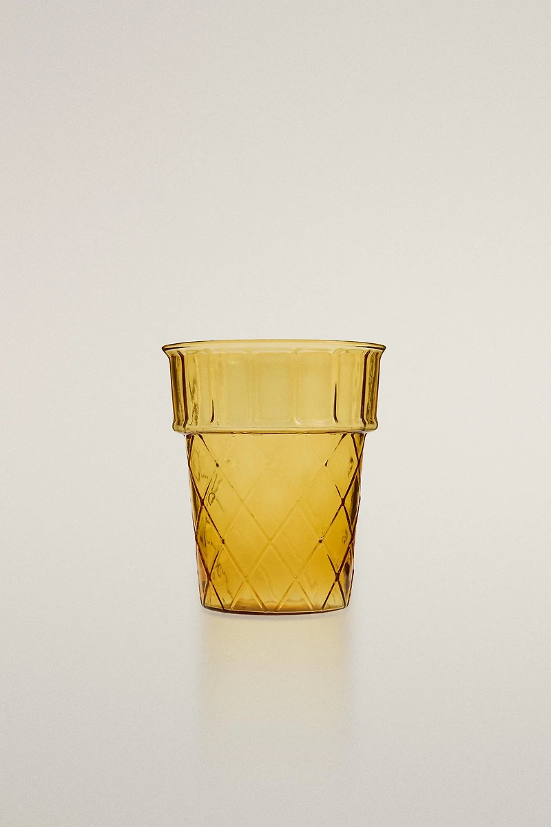 ICE CREAM BOROSILICATE GLASS TUMBLER