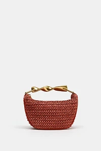 MINI BAG WITH METALLIC HANDLE