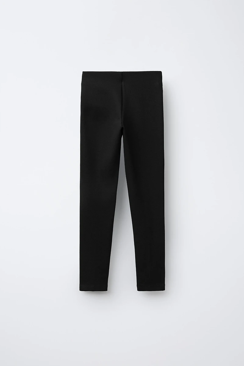 PONTE KNIT BUTTON LEGGINGS
