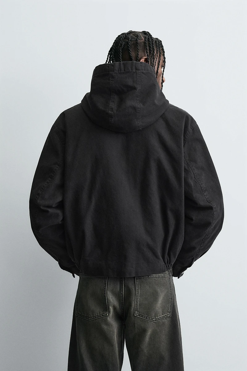 HOODED FIREMAN CLASP JACKET