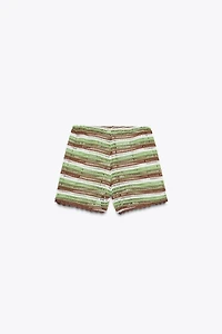 DRAWSTRING CROCHET SHORTS