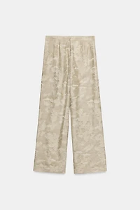 ZW COLLECTION JACQUARD WIDE LEG PANTS
