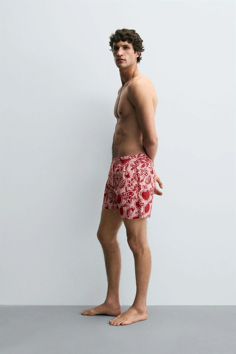 FRUIT PRINT SWIM SHORTS