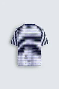 REGULAR FIT STRIPED JACQUARD T-SHIRT