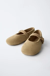 LEATHER BALLET FLATS