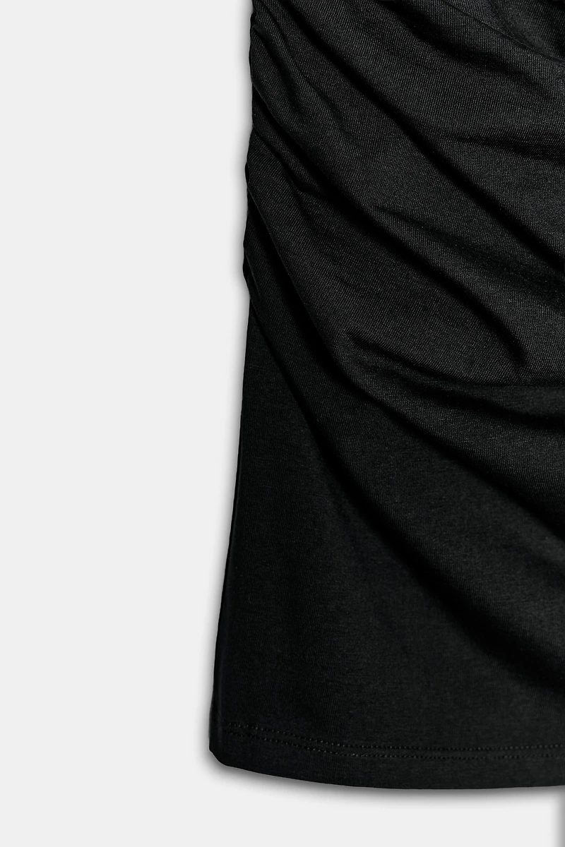 SHORT RUCHED DRESS