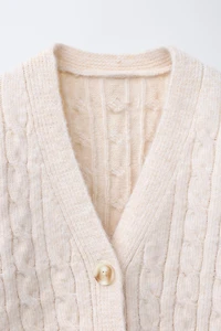 CABLE KNIT CARDIGAN