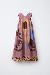 100% RAMIE PRINTED DRESS