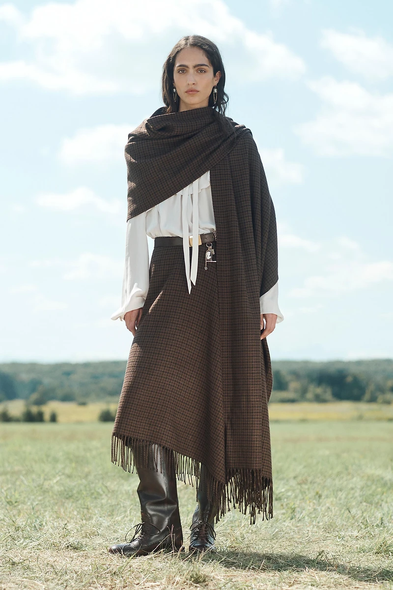 LONG PLAID SCARF LIMITED EDITION