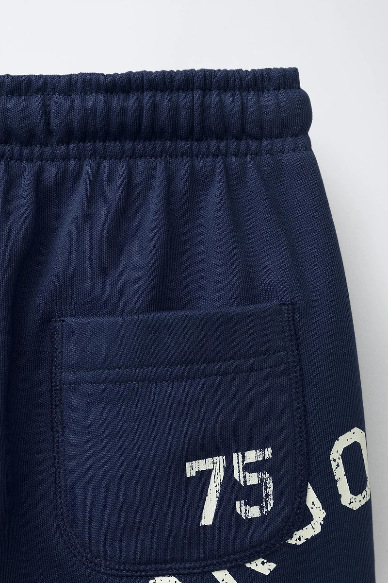 BROOKLYN PRINT JOGGER SHORTS