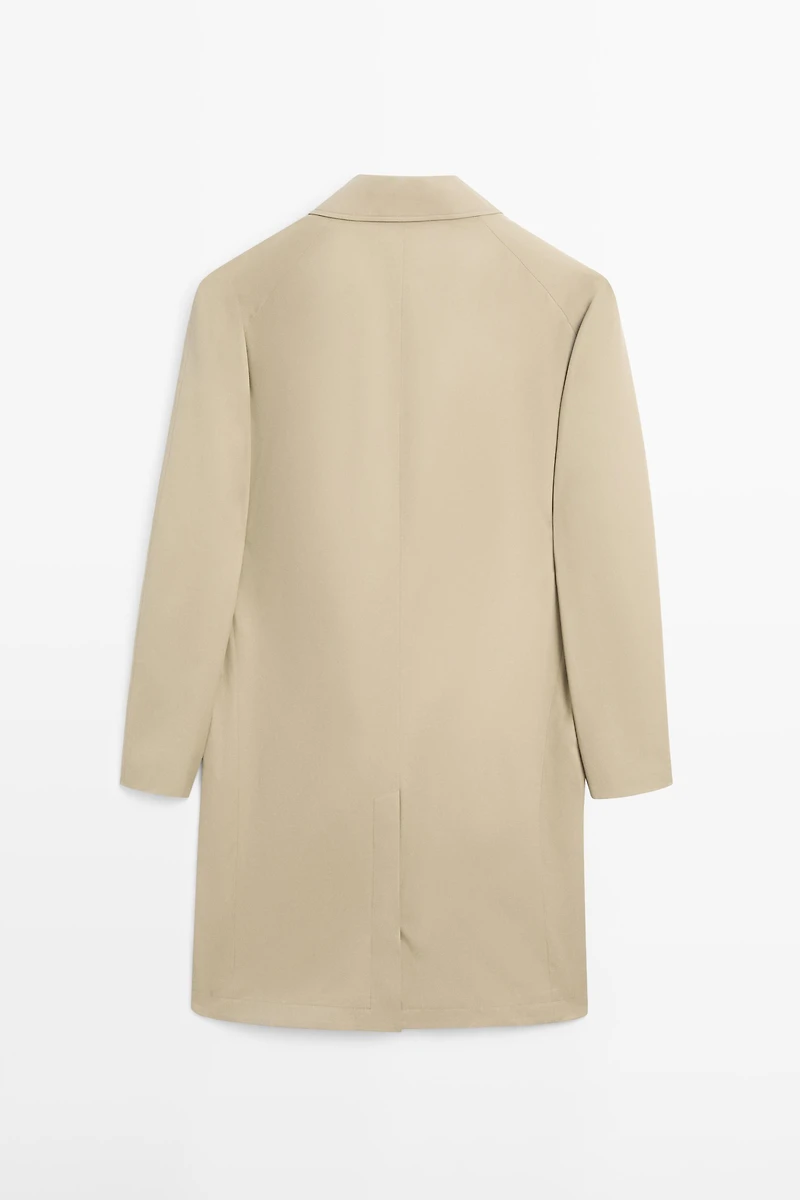 Lightweight cotton trench coat