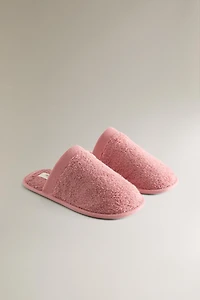CHILDREN'S BATHROOM TERRY CLOTH MULE SLIPPERS