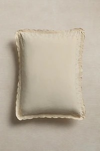 HOUSSE DE COUSSIN ENFANT BORD AJOURÉ