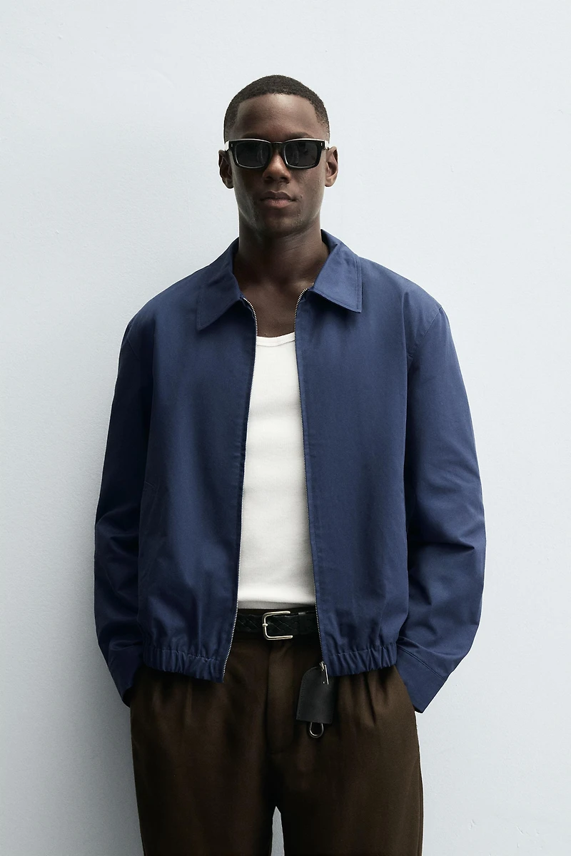 REGULAR FIT COTTON JACKET