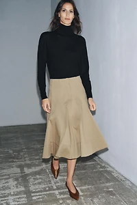 TRENCH MIDI SKIRT ZW COLLECTION