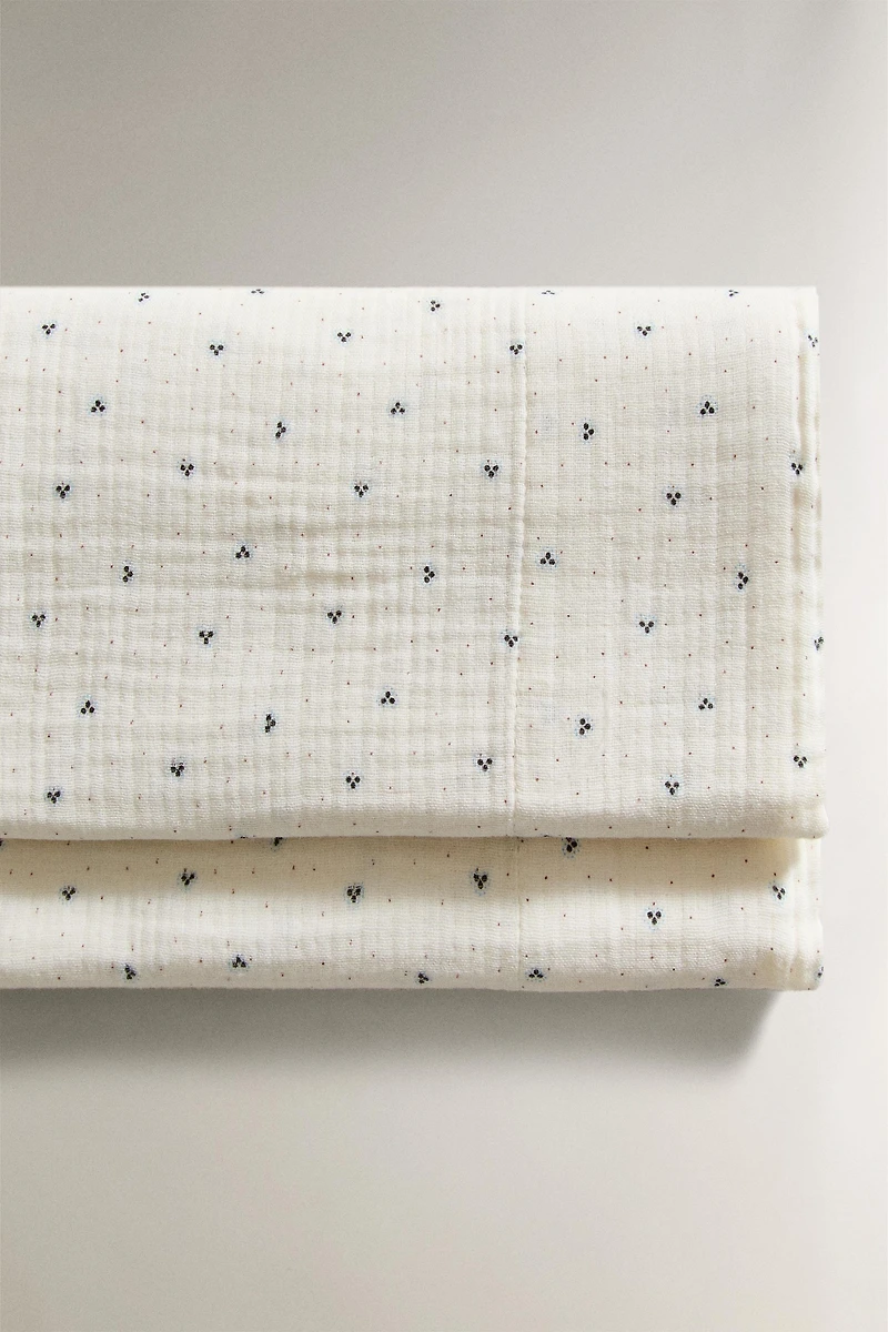 COTTON DOTS MINI-CRIB SHEET SET