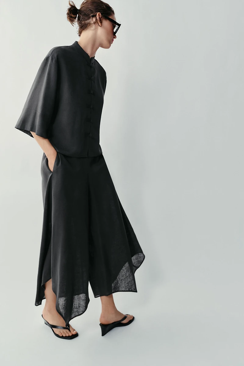 JUPE-CULOTTE ASYMÉTRIQUE
