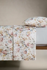 HOUSSE DE COUETTE SATIN FLORALE (300 FILS)